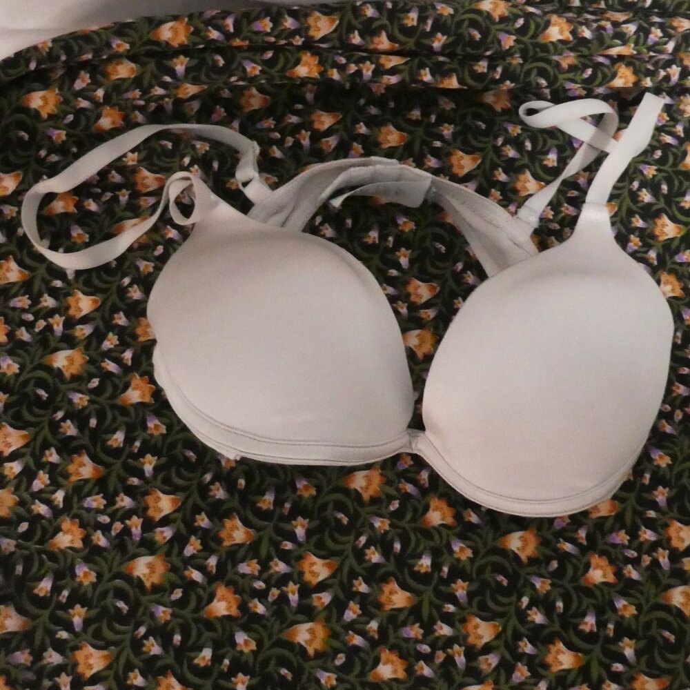 VASSARETTE | B36/80 | Elegant Whitish Grey Bra | Adjustable Straps